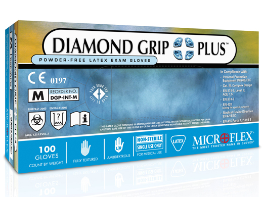 Diamond Grip Plus Latex Glove